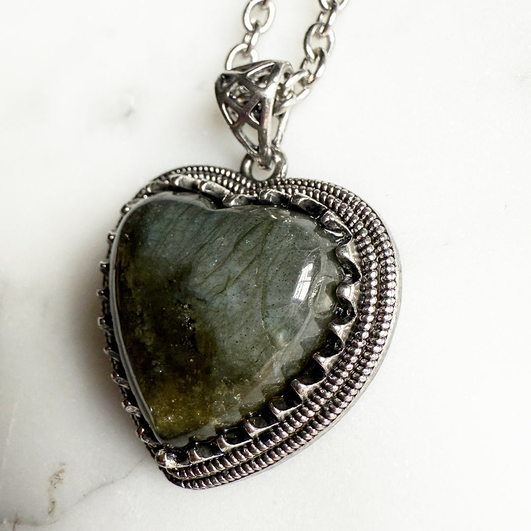 Stone Heart Necklace