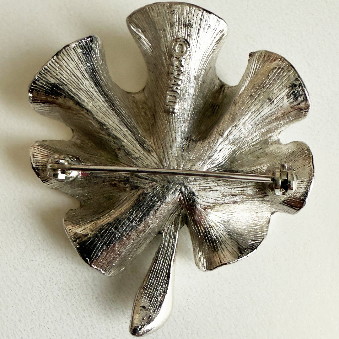 Vintage Geranium Leaf Pin