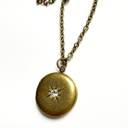 Antique Gold Locket Necklace