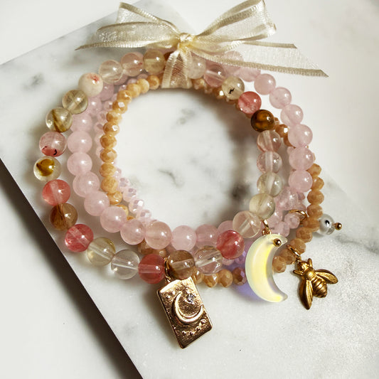 Moon Bee Bracelet Set