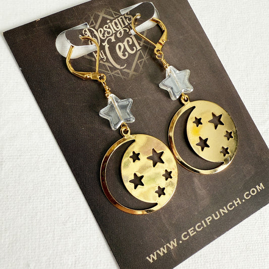 Moon Token Earrings