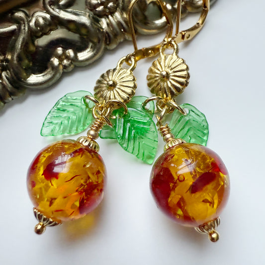 Just Peachy earrings