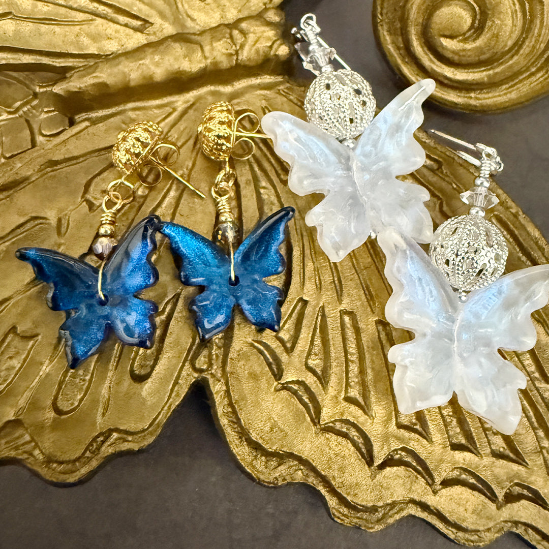 Midnight Butterfly Earrings (Small)