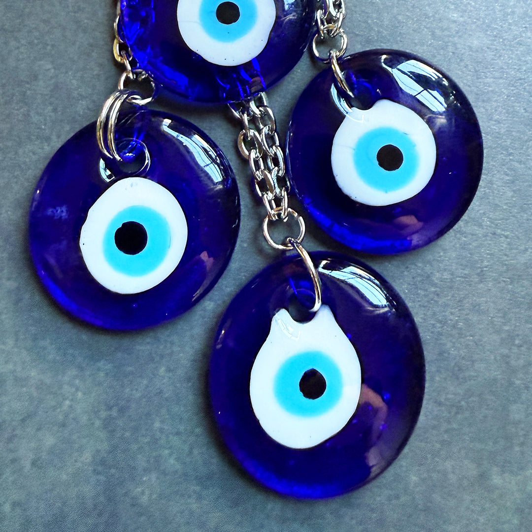 Glass Evil Eye Pendant Necklaces