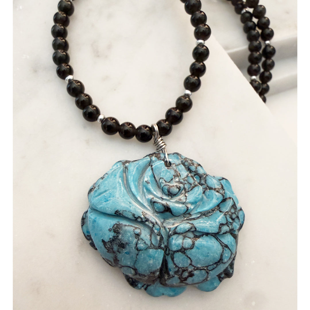 Stone Rose Necklace