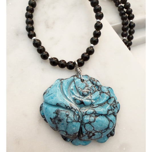 Stone Rose Necklace