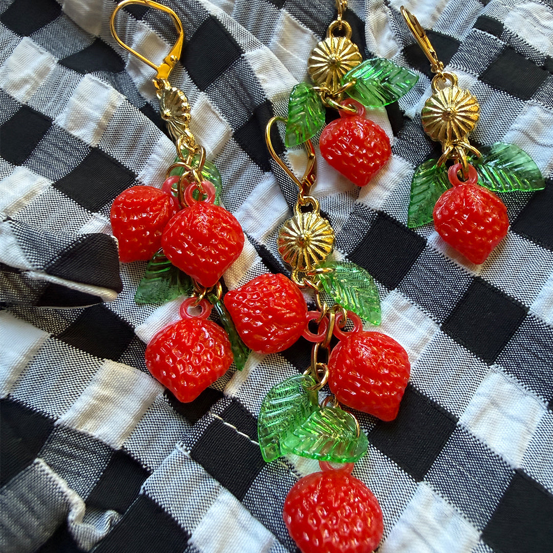 Strawberry Vine Earrings