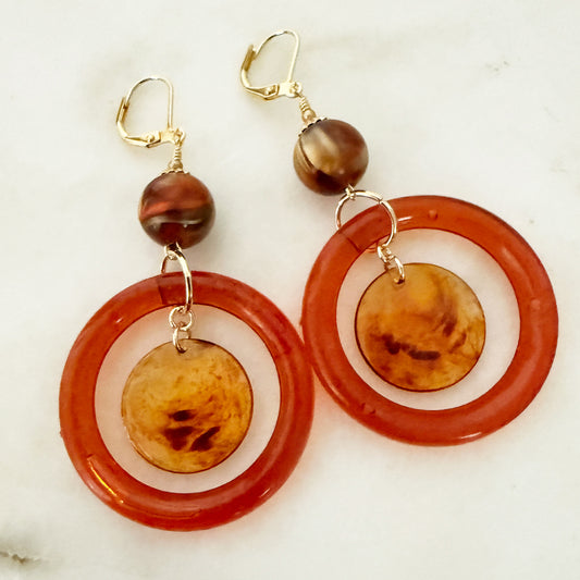 Sunset Hoop Earrings