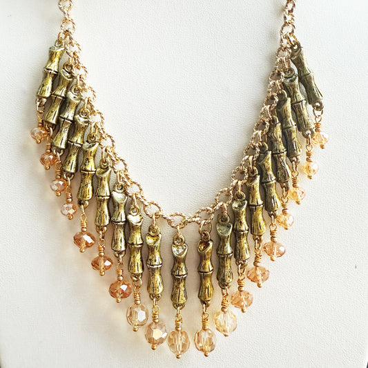 Tiki Goddess Necklace (Amber)