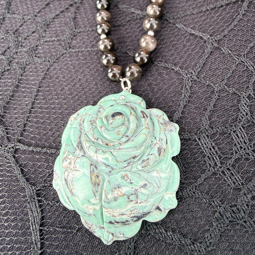 Stone Rose Necklace