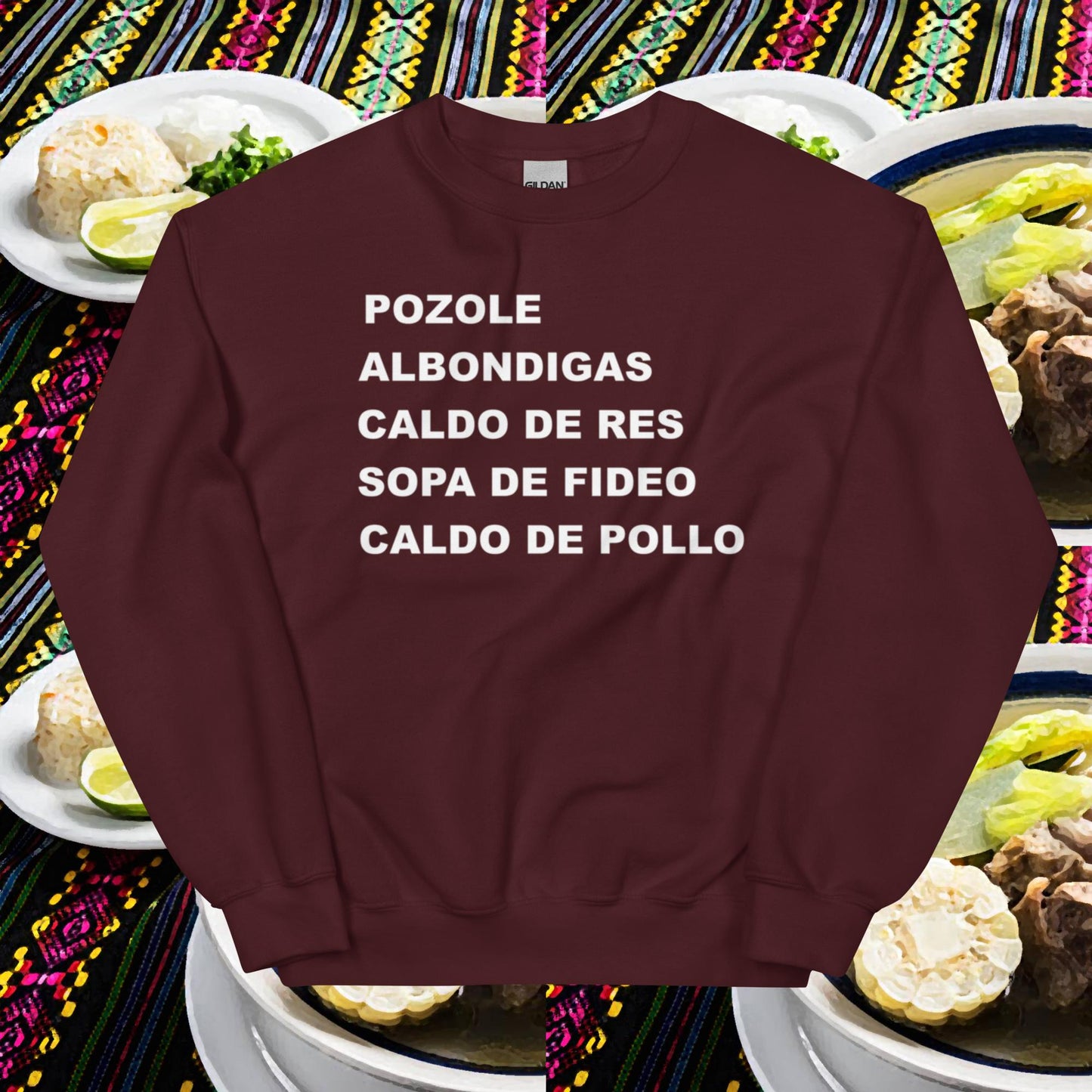 Mexican-Soup Season Crewneck Sweatshirt