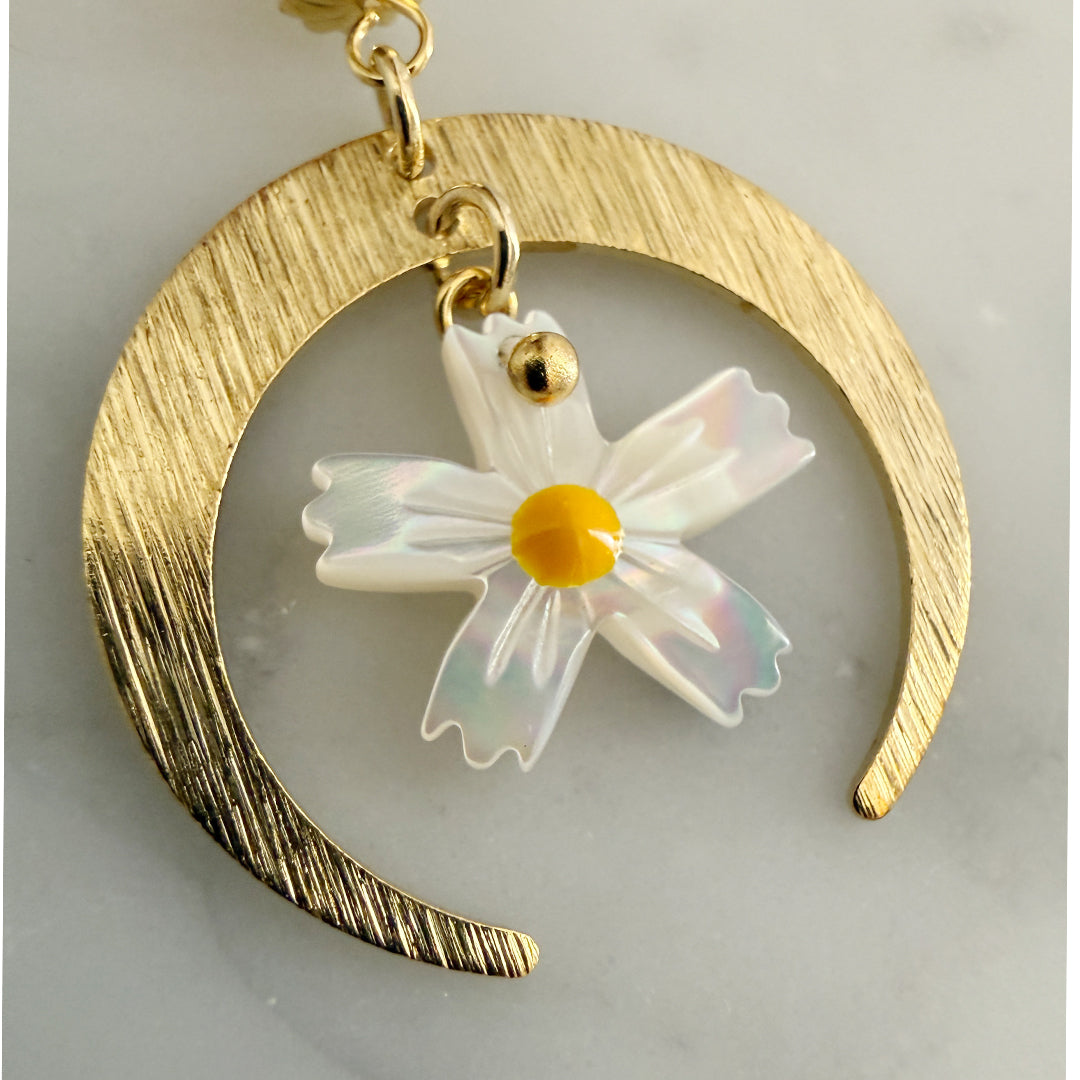 Flower Child Daisy Moon Earrings